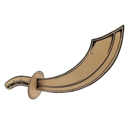 Partydeco Piratensäbel aus Pappe
