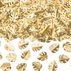 Partydeco Tischkonfetti - Blätter Gold 15g
