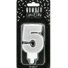 PartyDeco Zahlenkerze Silber - Nummer 5