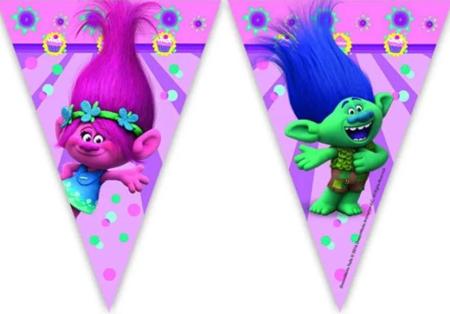 Partygirlande Wimpelkette - Trolls