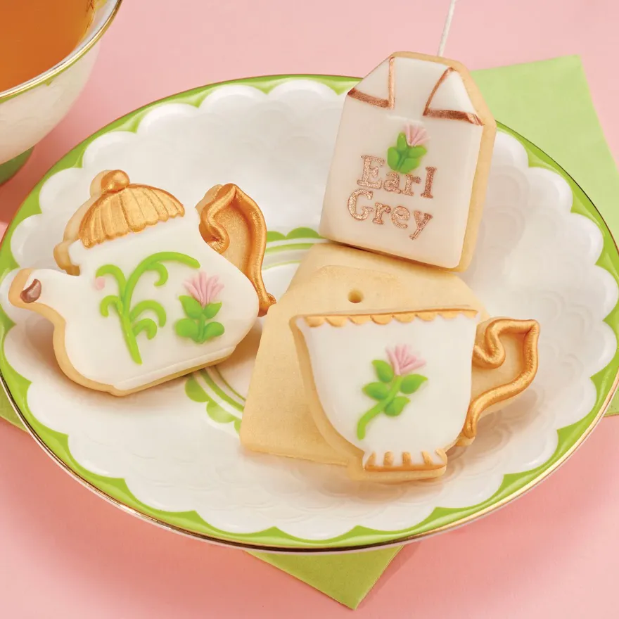 Pavoni Ausstechform mit Auswerfer Tea Time