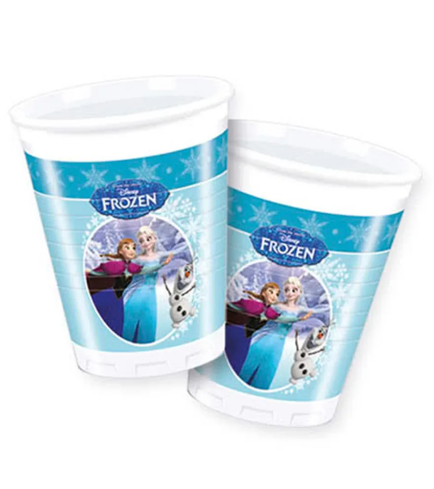 Plastikbecher Frozen - Ice Skating 8 Stück