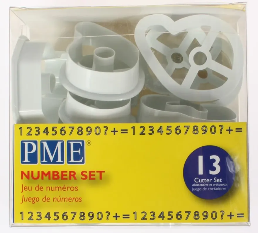 PME Ausstecher Zahlen Set 13 teilig