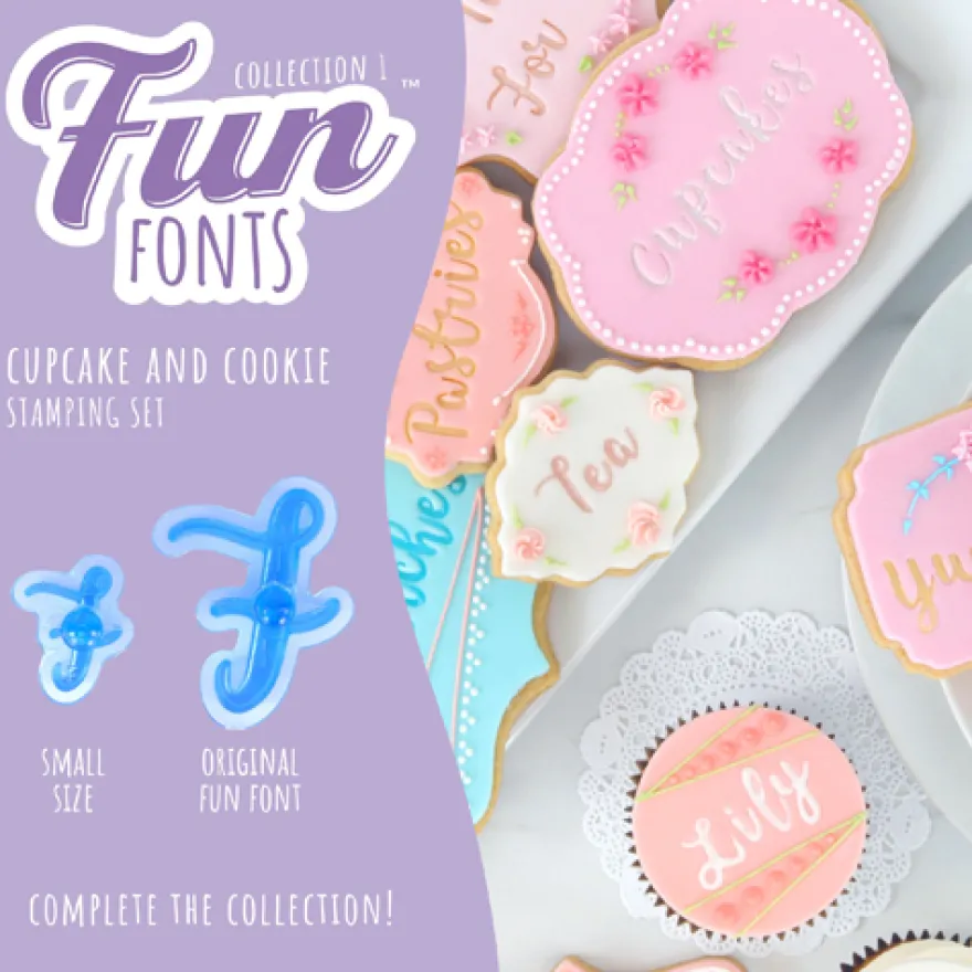 PME Fun Fonts Small für Cupcakes und Cookies