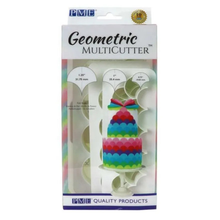 PME Geometric Multicutter Fish Scale Set/3