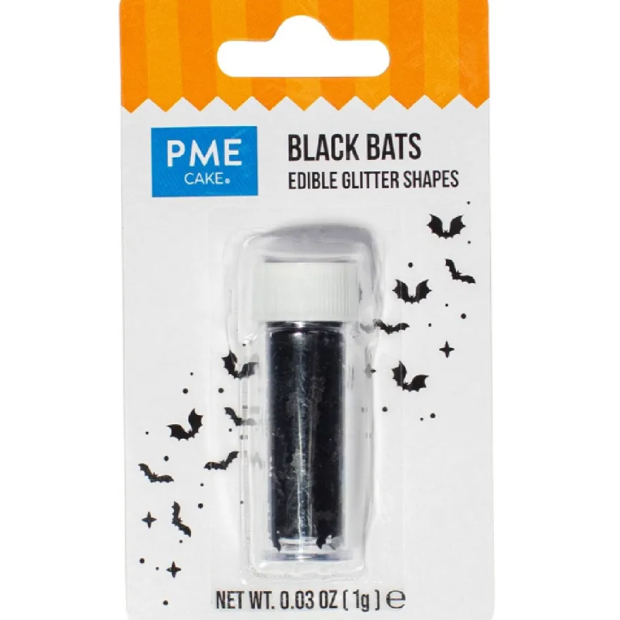 PME Halloween Essbare Streuselflocken in Fledermausform 1g