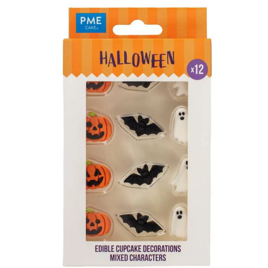 PME Halloween Essbare Zuckerdeko - Fledermäuse, Geister & Pumpkin