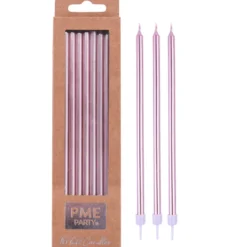PME Kerzen Rosegold 16 Stück - 18cm