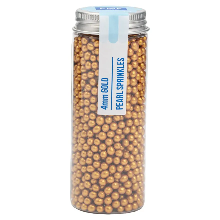 PME Zuckerperlen gold 4 mm 74 g