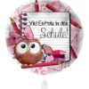 Premioloon Luftballon - Einschulung Rosa Eule