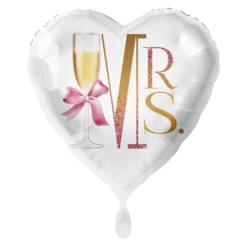 Premioloon Luftballon - Mrs mit Sektglas 45cm