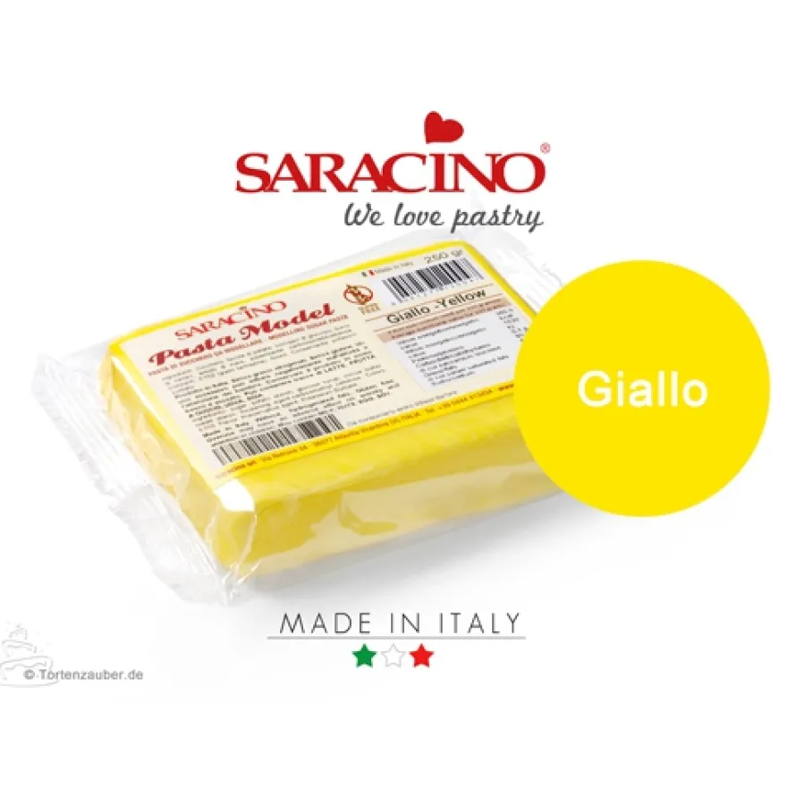 Saracino Modellierpaste - Gelb 250g
