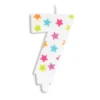 Scrapcooking bunte Zahlenkerze Kerze - Zahl 7