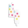 Scrapcooking bunte Zahlenkerze Kerze - Zahl 4