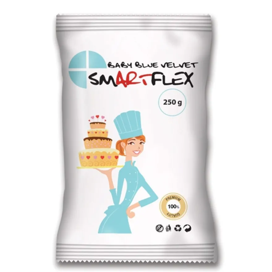 Smartflex Fondant Baby-Blue Velvet 250g