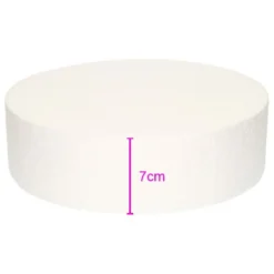 Styropor Dummy rund 7cm hoch -Ø25cm