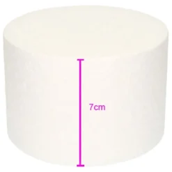 Styropor Dummy rund 7cm hoch -Ø10cm