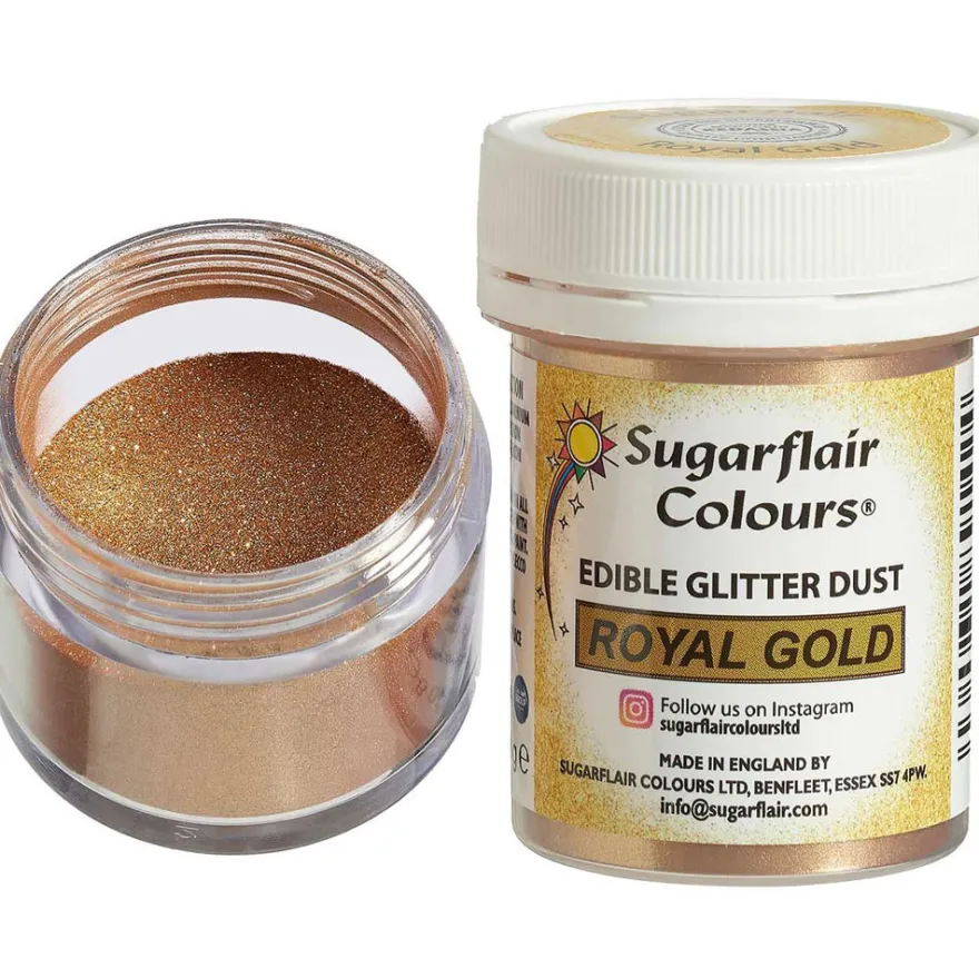 Sugarflair Glanz-Puder, Royal Gold, 4g