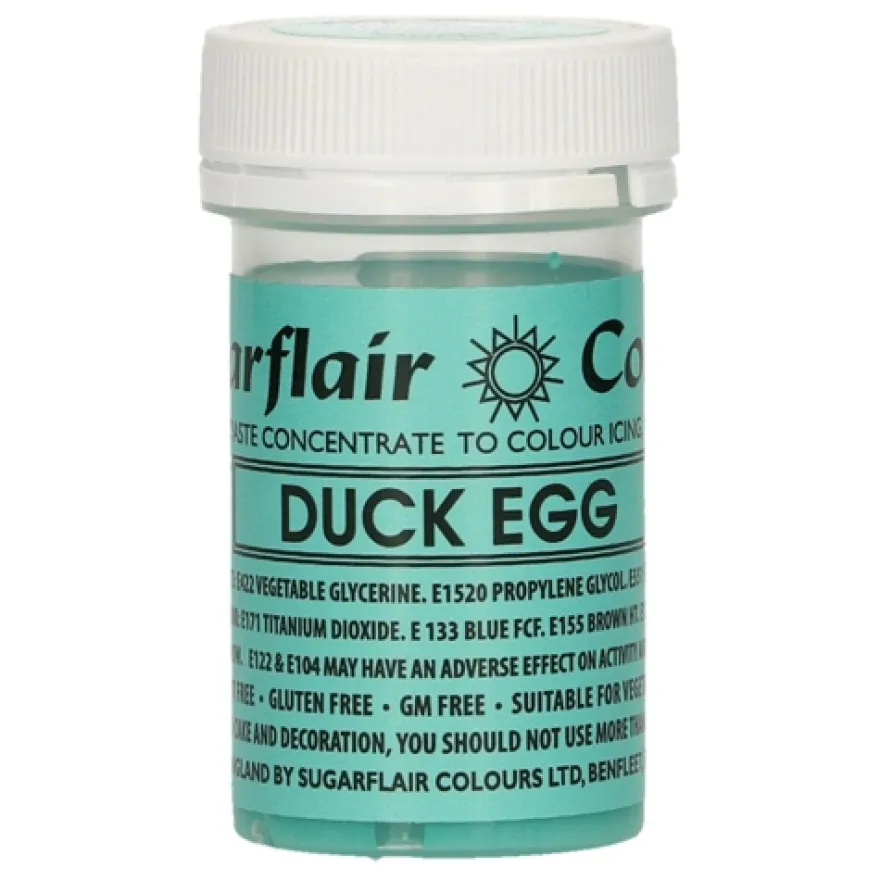 Sugarflair Pastenfarbe Duck Egg Blue 25g
