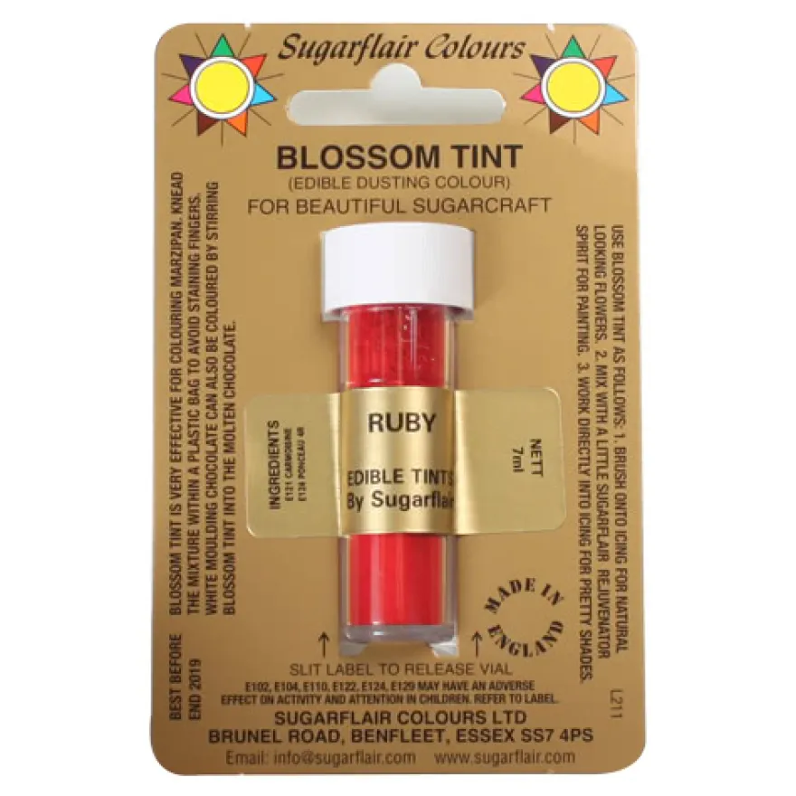 Sugarflair Puder Ruby, 7ml