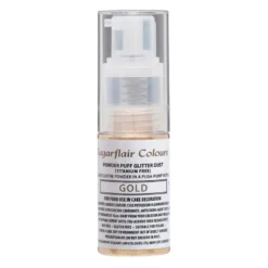 Sugarflair Pump Spray Glitter Dust - ohne E171 -Gold 10g