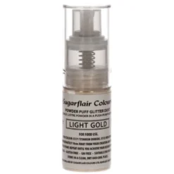 Sugarflair Pump Spray Glitter Dust - Light Gold 10g