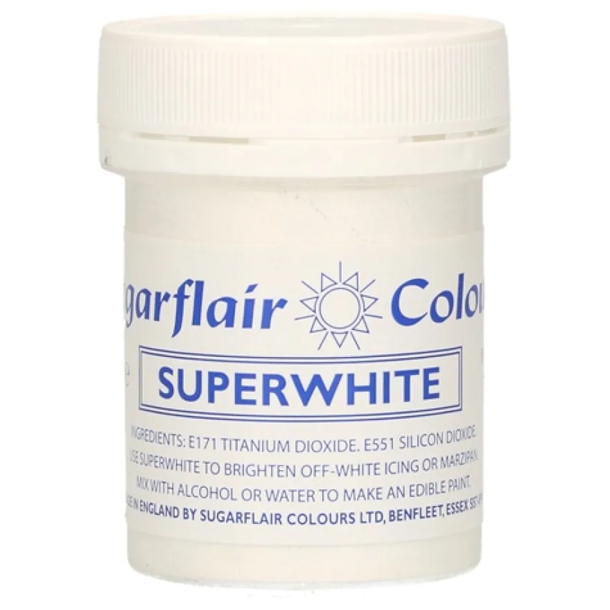 Sugarflair Superwhite Icing Whitener 20g