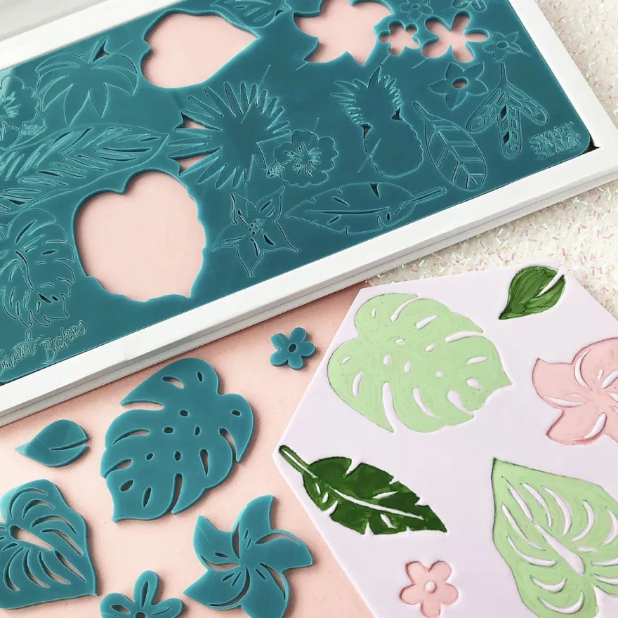 Sweet Stamp Tropical Vibes - Blumen und Blätter
