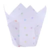 Tulpen Backförmchen Konfetti - Polka Dots 24 Stück
