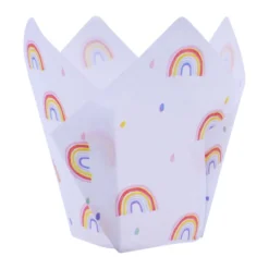 Tulpen Backförmchen Rainbow - Regenbogen 24 Stück