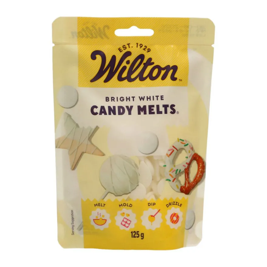 Wilton Candy Melts - Schmelzdrops strahlend Weiß 125g