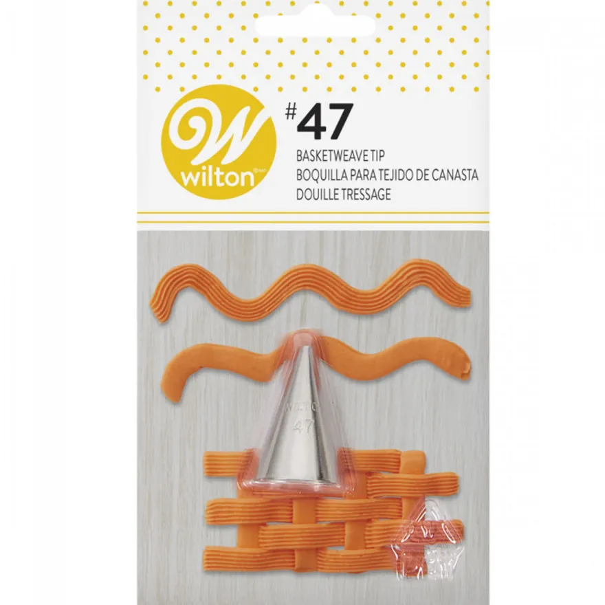 Wilton Decorating Tip #047 Basketweave- Korbgeflecht