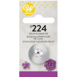Wilton Decorating Tip #224 Dropflower Carded - Blütentülle