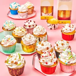 Wilton stabile Muffinförmchen Rose Metallic 50 Stück