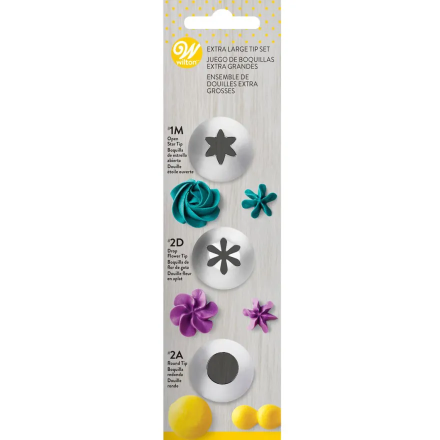 Wilton Tüllen Set - Tip Set Extra Large #1M, #2D, #2A