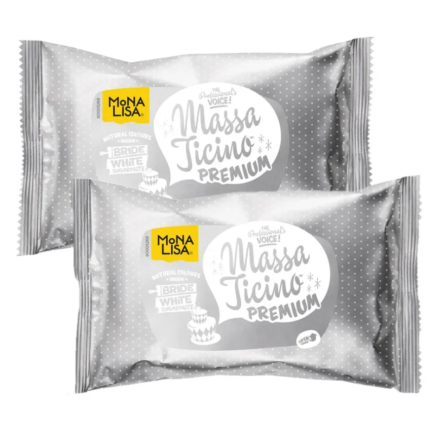 2 x 1 Kg Massa Ticino Tropic Rollfondant – Bride White