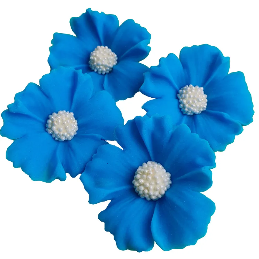 Zuckerblumen Kornblume 4 Stück - Blau