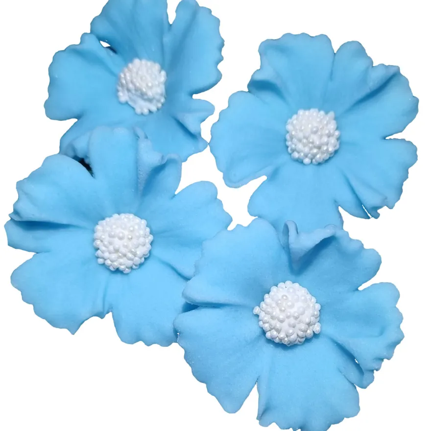 Zuckerblumen Kornblume 4 Stück - Babyblau