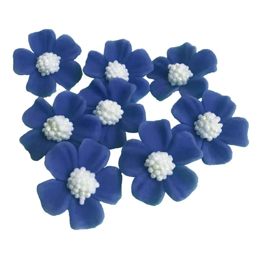Zuckerblumen Vergissmeinnicht 8 Stück - Nachtblau