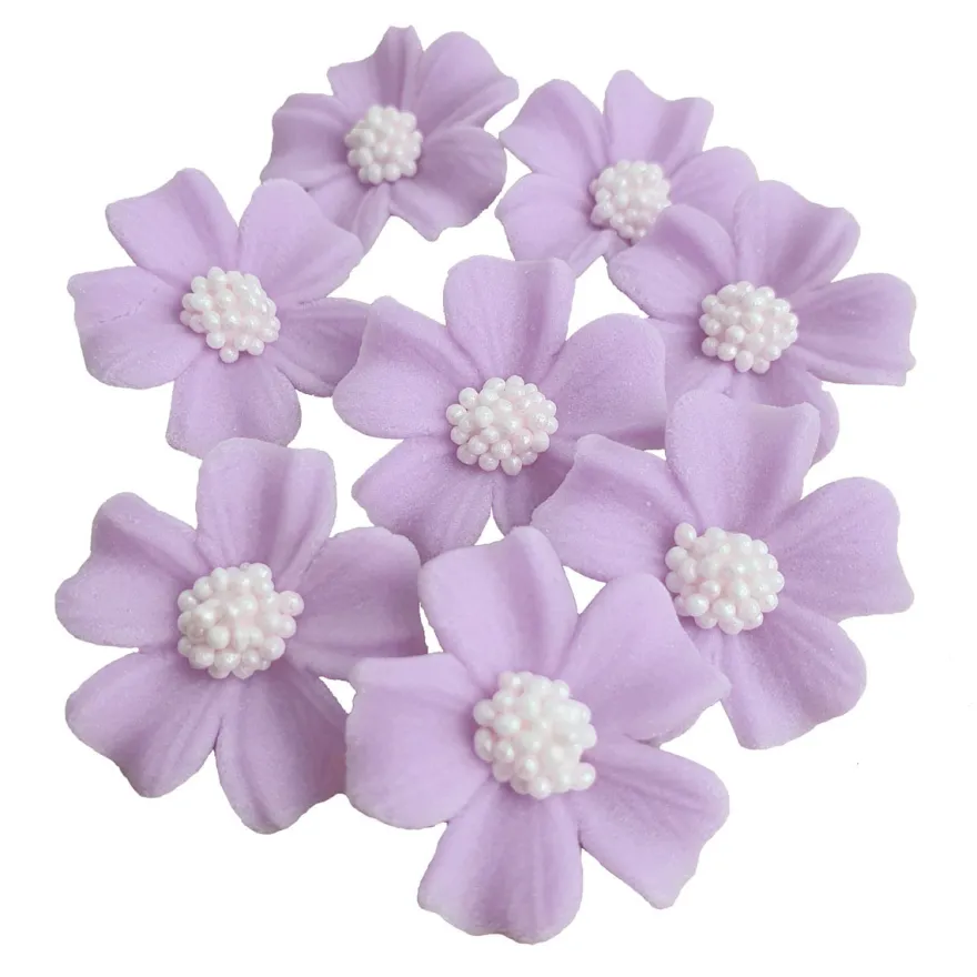 Zuckerblumen Vergissmeinnicht 8 Stück - Lavendel