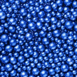 Zuckerperlen Metallic Dunkelblau Mix - 3,5,7,10mm